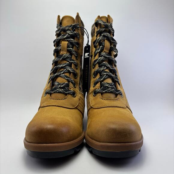 SOREL "Lexie" Brown/Tan/Leopard Waterproof Wedge Boots Womens Size 8 - Picture 3 of 12